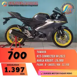 YAMAHA R15 V4 TAHUN 2023 BERGARANSI, SIAP PAKAI. GRATIS SERVIS,