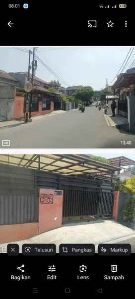 Di jual melalui lelang rumah 2 lantai