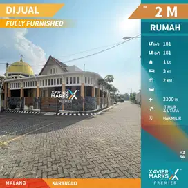Dijual Rumah Siap Huni Terawat Selangkah dari Exit Tol Karanglo Malang