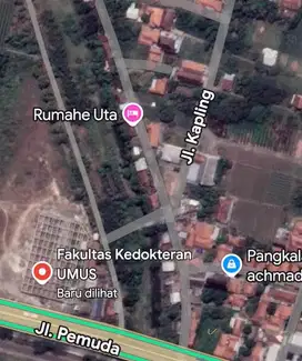 Dijual Cepat Tanah Startegis Samping FK Ummus