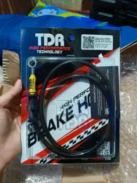 Selang Rem TDR Racing Original Hitam Carbon Panjang 90cm Universal