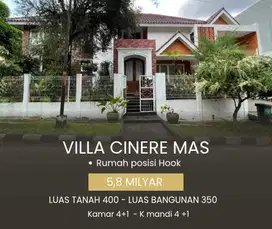 DIJUAL CEPAT RUMAH MEWAH ESTETIK POSISI HOOK DI VILLA CINERE MAS