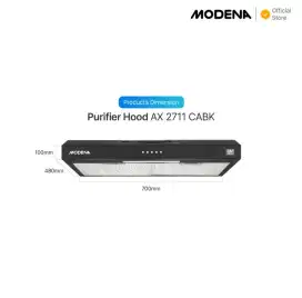 Puripier  Hood Hybrid Modena 2 in 1 (AX 2711 CABK)