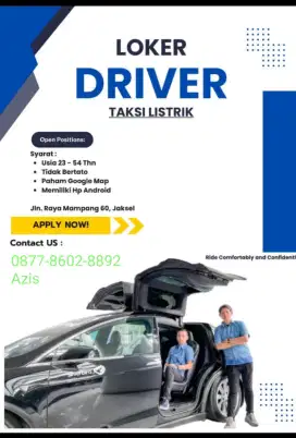 Loker Driver Taxi Blue Bird
