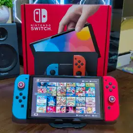 NINTENDO SWITCH OLED DUALBOOT 512GB FULLSET FULLGAMES MULUS