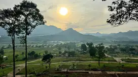 Tanah kavling murah dengan pemandangan gunung dan sawah