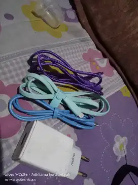Kabel data type C& Micro,Adaptor ori realme