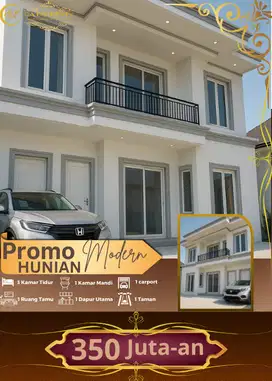HUNIAN MODERN 2 LANTAI TERLARIS DAN TERBATAS MULAI DARI 350 JUTA-AN
