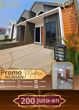 HUNIAN CANTIK 2 KAMAR LOKASI ASRI DAN STRATEGIS HANYA 200 JUTAAN