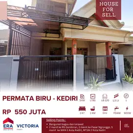 Dijual Rumah di Perumahan Permata Biru Kota Kediri Bangunan Bagus
