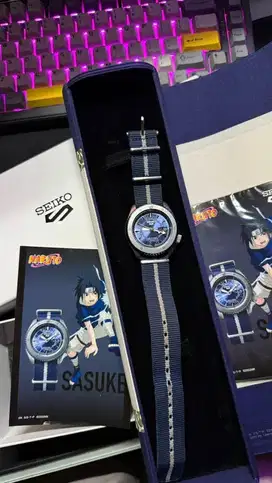 Jam Tangan Seiko 5 SRPF69K1 Men Naruto & Boruto Sasuke Uchiha Limited