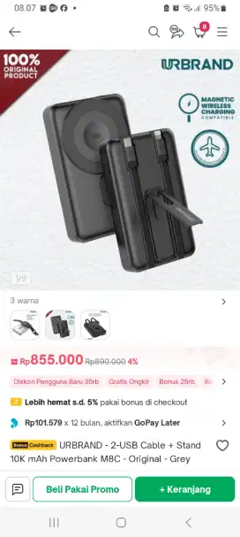 Powerbank URBRAND 10.000mAh