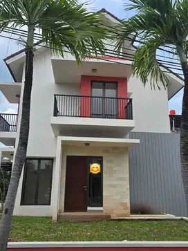 Disewakan rumah cluster harmoni siap huni di harapan indah