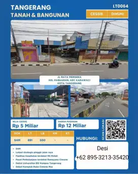 CESSIE TANAH & BANGUNAN, JL RAYA MERDEKA, KARAWACI, KOTA TANGERANG