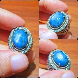 Blue Sapphire Star 6 Rays Burma