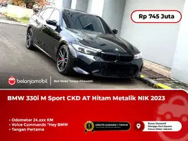 [ LOW KM ] BMW 330i 330 i M Sport CKD AT Hitam Metalik NIK 2023