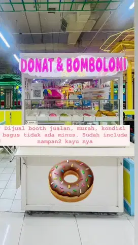 Etalase donat / booth jualan