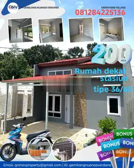 Rumah Dengan Akses Mudah Dekat Stasiun
