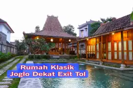 Rumah Klasik Joglo Dengan Tanah Luas dan Asri