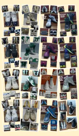 Bermacam sepatu dan ukuran