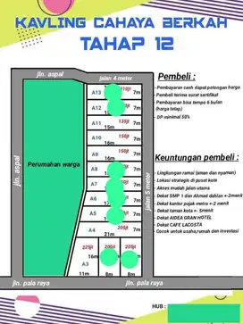 Tanah kavling di jalan Pala Raya Metro Timur, Lampung