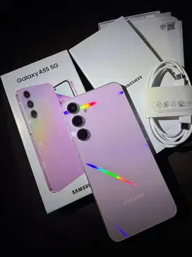 Samsung A55 8/256GB Lilac Like New Garansi Panjang
