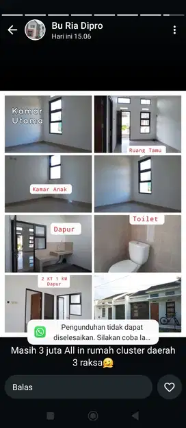 Rumah murah 5 menit ke Pemda Tigaraksa