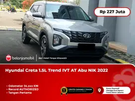 [ TANGAN PERTAMA ] Hyundai Creta 1.5L Trend IVT AT Abu NIK 2022/2023