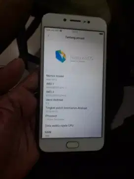 VIVO V5s/1612 RAM 4/64 GB VERSI ANDROID 7.0 NOUGHT BATANGAN NO MINUS