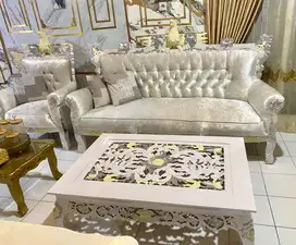 Kursi jati garuda 3111 bahan syahrini meja ketapang noken