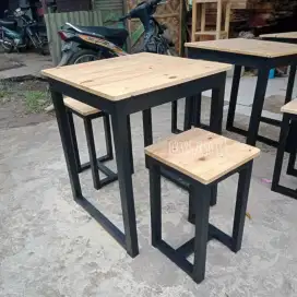 Jual 1 set meja cafe