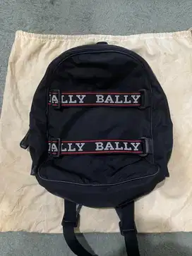 Bally backpack black red line for man