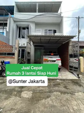 Dijual Cepat Rumah 3 lantai di Sunter Jakarta Utara
