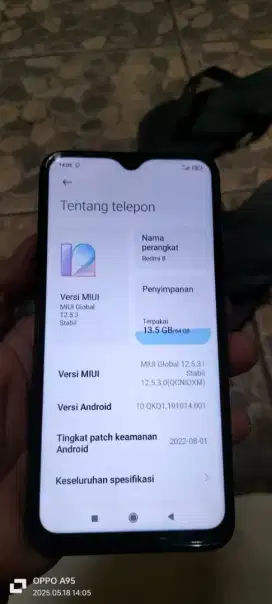 Redmi 8. Hp cas. 4/64 pmkyan ja biasa