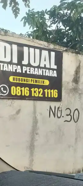 Dijual Tanah & Bangunan strategis 1 km ke Gerbang Tol Lt Agung JORR