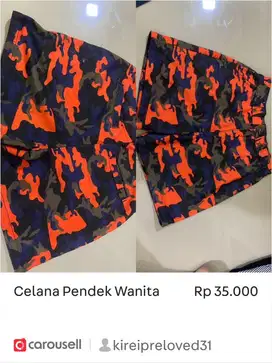 Celana Pendek Wanita