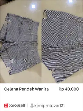 Celana Pendek Wanita