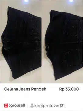 Celana Jeans Pendek