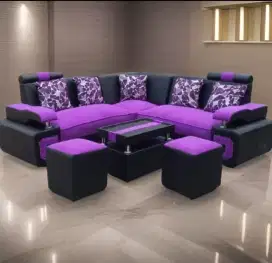 Sofa sudut minimalis + 2 puk murah