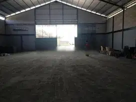 Disewakan Gudang Baru +  Rangka Baja IWF +  Lebar 20m +  Harga Murah