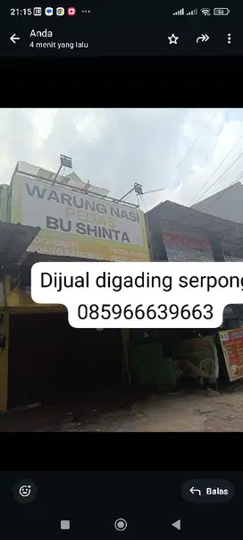 Dijual Ruko  digading serpong  (nego)