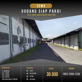 Sewa gudang Tambak sawah 14 menit ke bandara Juanda surabaya