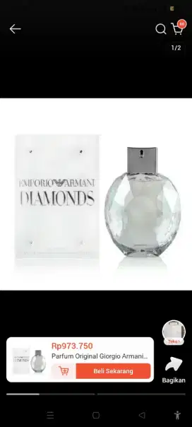  parfum wanita Emporio Armani Diamonds EDP