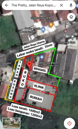 4 in 1 Soreang Bandung rumah,ruko,bengkel,tanah kosong