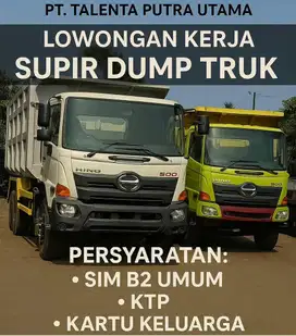 di Cari Supir DumpTruk Bekasi (Hanya 50 Tercepat)