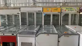 Frezer sleding dan showcase 2pintu dan 3pintu