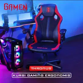 KURSI GAMING GAMEN THRONUS BLACK+RED