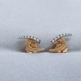 Anting berlian rosegold 18K Natural Diamond RS01041