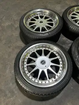 Velg hartage r18 hole 8 lebar 8x9 inox lips made in taiwan