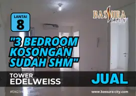 Jual Apartemen Bassura City 3 Bedroom SHM lantai 8 Bisa KPA Bank